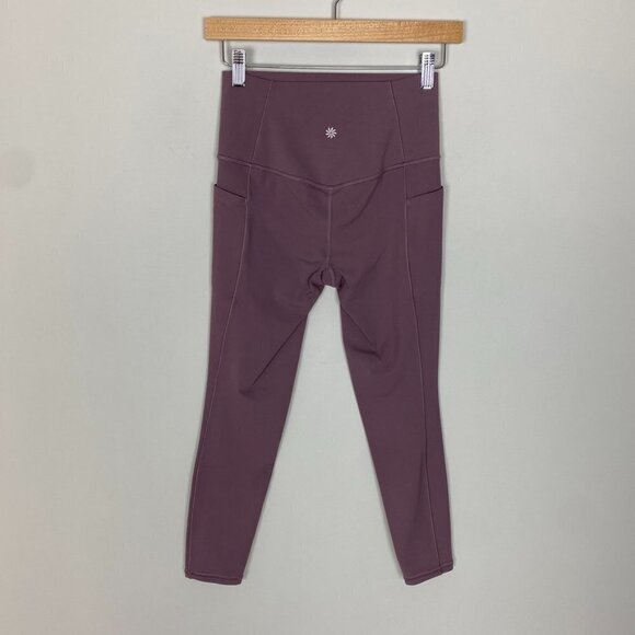 Bundle of 2 Athleta Salutation Stash 7/8 Tights Leggings Womens XS Pockets - Picture 3 of 8